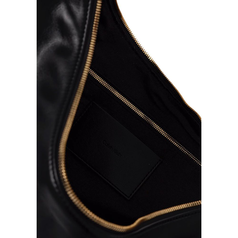 Black polyethylene handbag-null