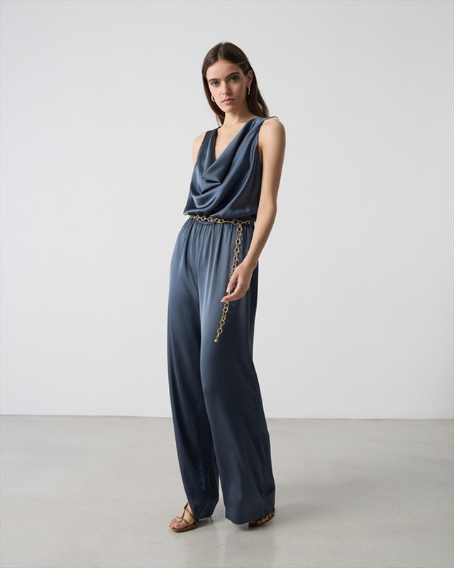 Jumpsuit satin drape-null