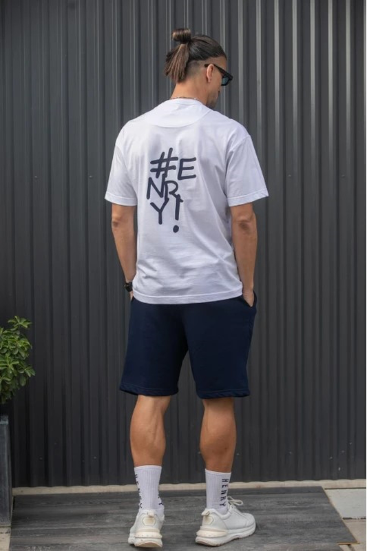 Henry over #enry signature print tee-null