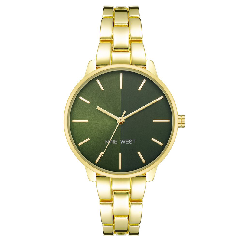 Gold metal dress watch-null