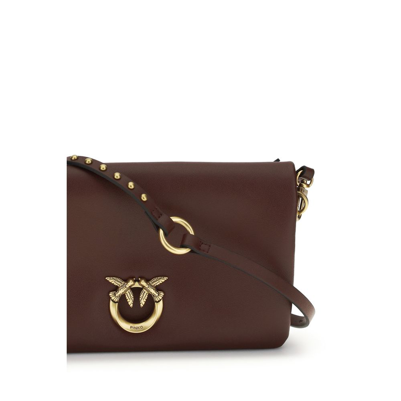 Purple calf leather bos taurus shoulder bag-null