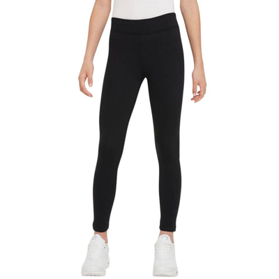 Nike sportswear girls Air essentials mid-rise leggings, Black, medium