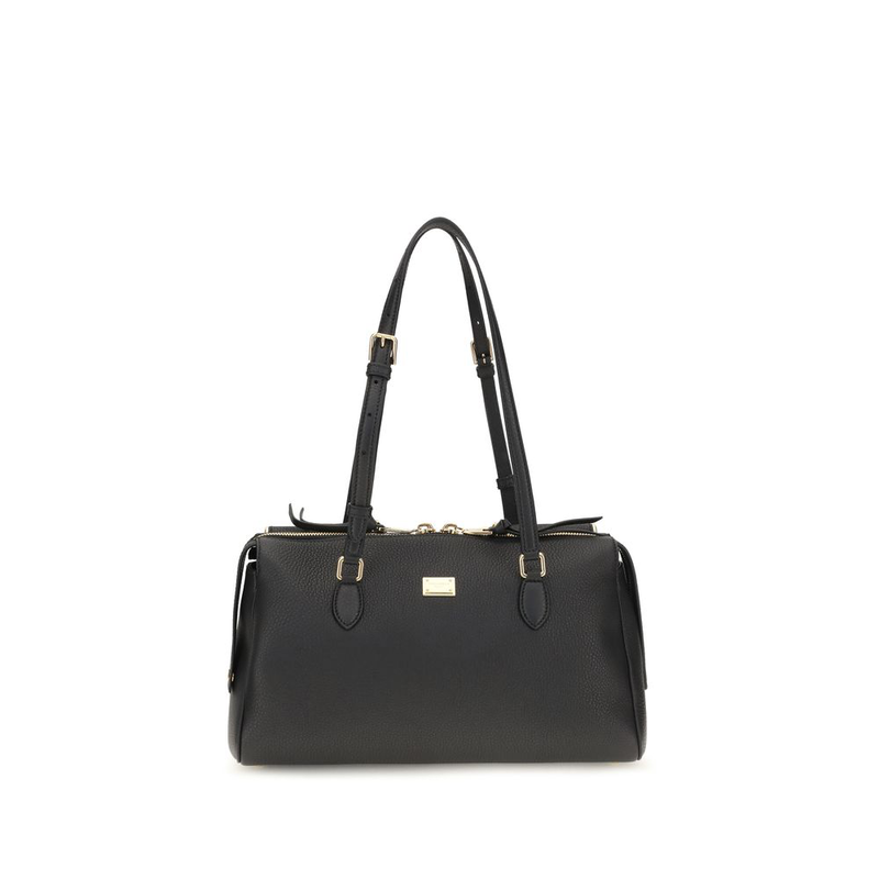 Black calf leather bos taurus shoulder bag-null