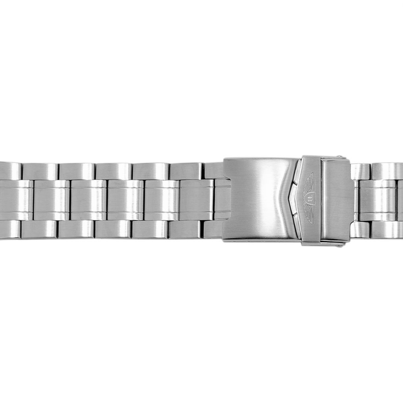 Silver stainless steel bracelet watch-null