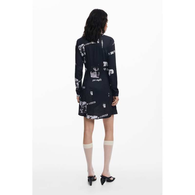 Nero viscosa women dress-null