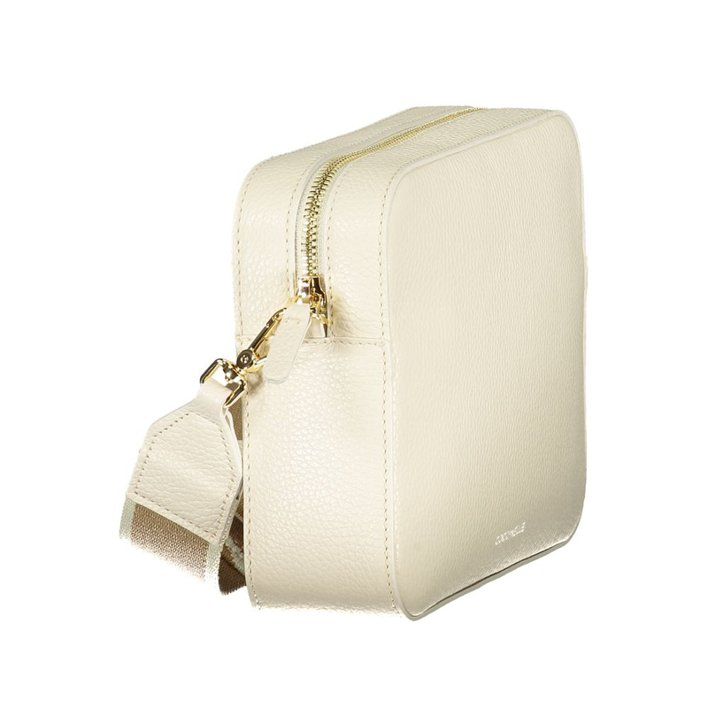 White leather handbag-null