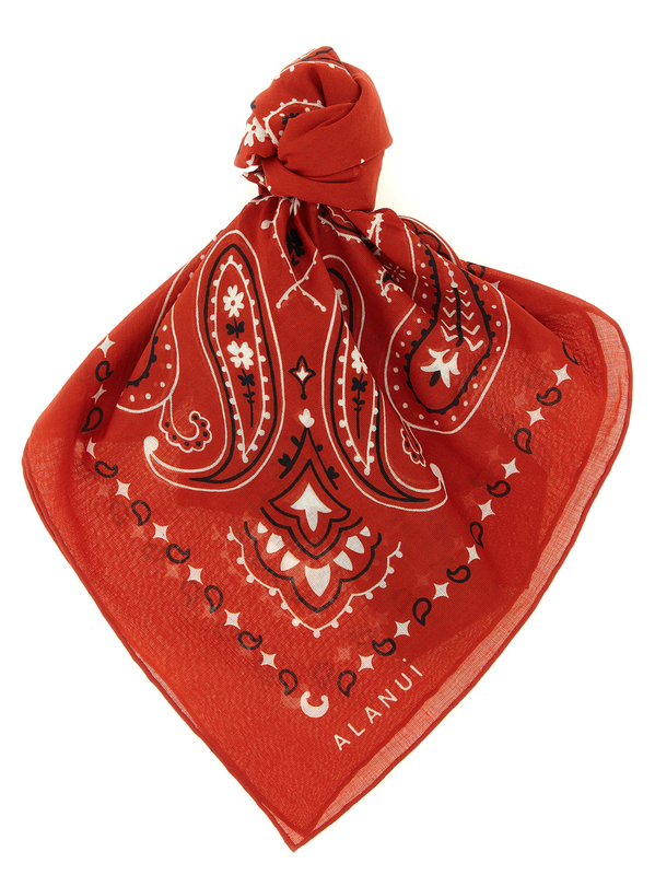 Multicolor cotton foulard-null