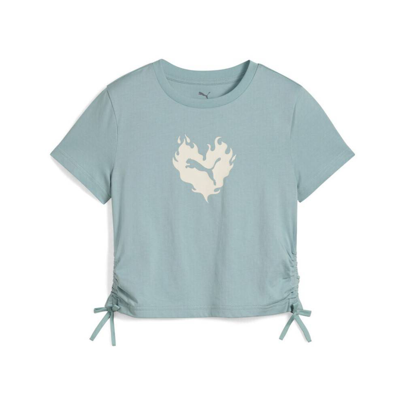 Flaming love knotted t-shirt g-null