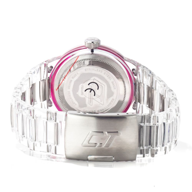 Transparent polycarbonate watch-null