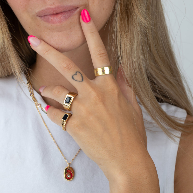 Midi onyx ring-null