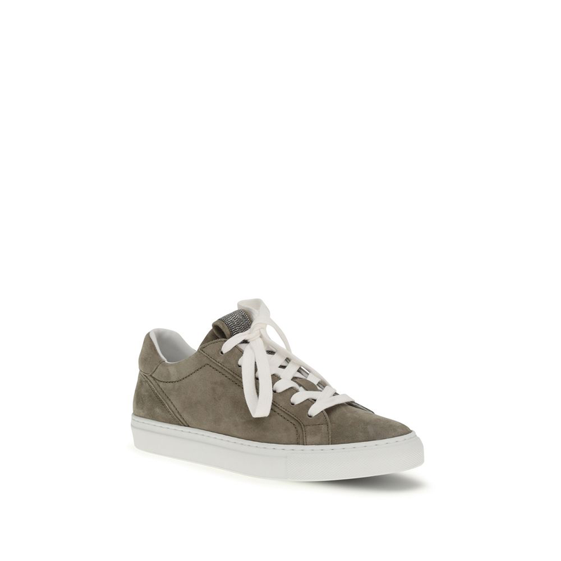 Gray calf leather bos taurus low top sneakers-null