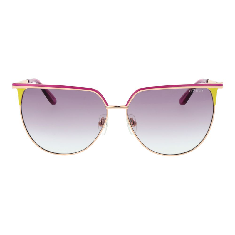 Rose gold metal sunglasses-null