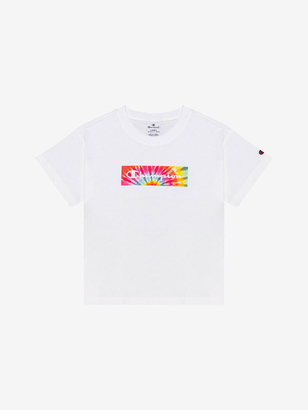 Product image: Champion kids girls clothing crewneck t-shirt white 404367-ww001-null