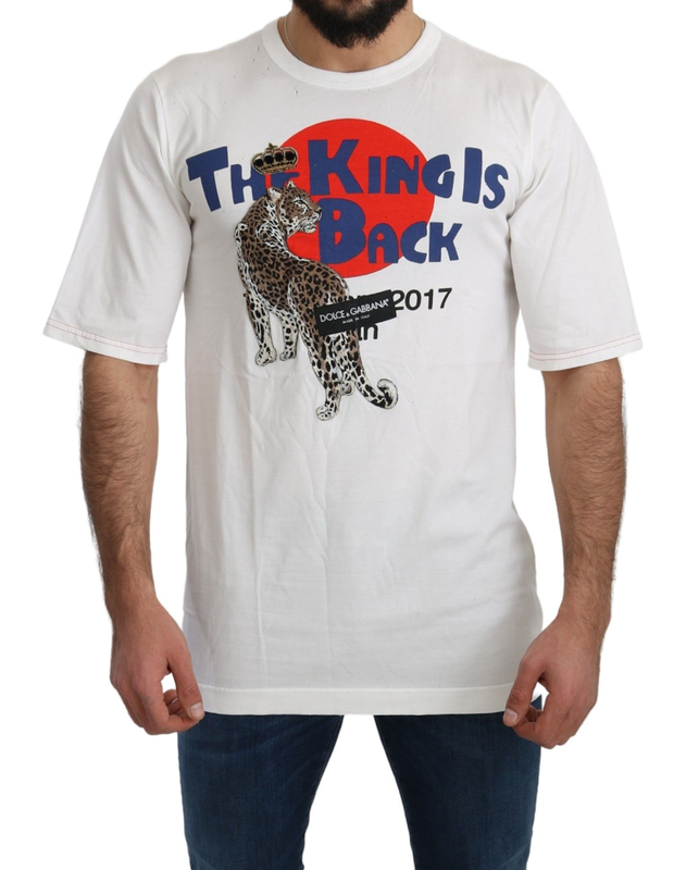 White leopard royal top t-shirt-null