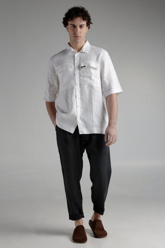 Trousers linen fiorri 10 image number null