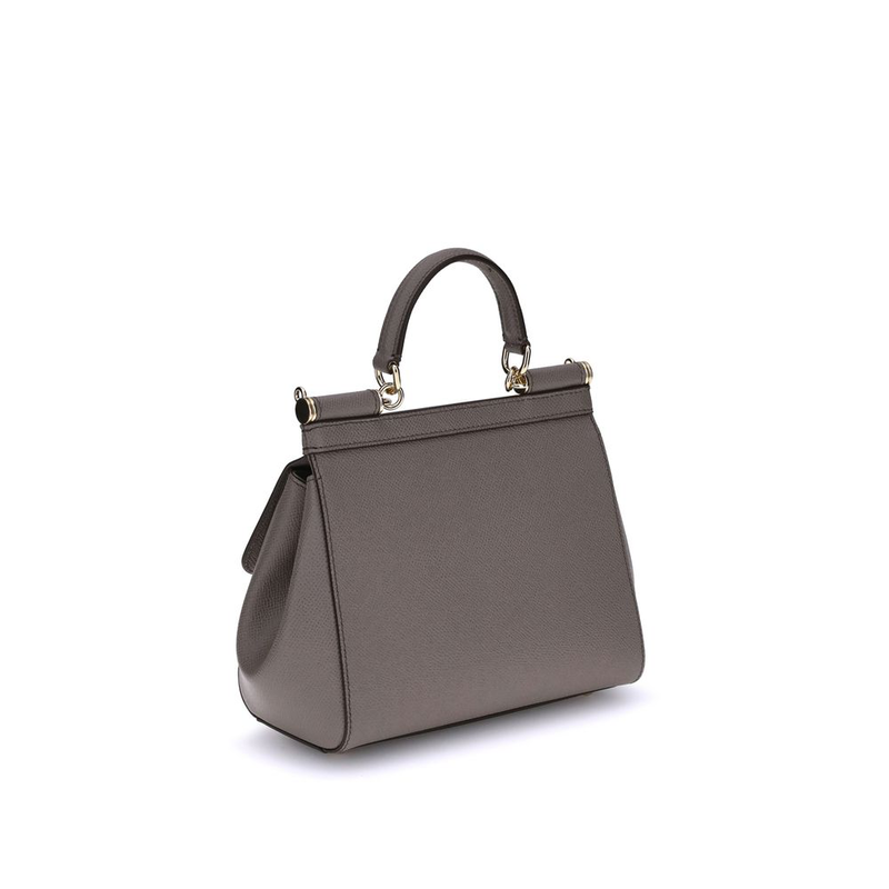 Gray calf leather bos taurus handbag-null