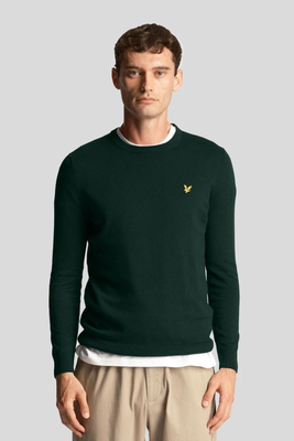 Lyle & scott merino jumper, Green, medium