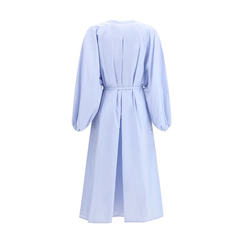 Blue cotton casual dress-null