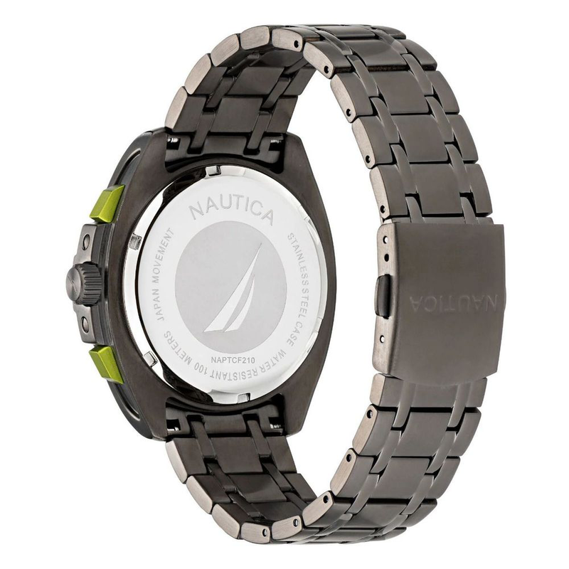 Gray stainless steel sport watch-null
