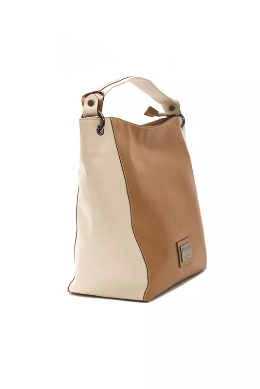 Brown leather women shoulder bag-null