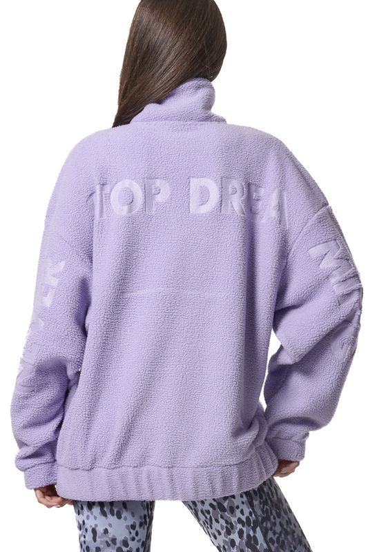 Body action womens oversized sherpa hoodie-null