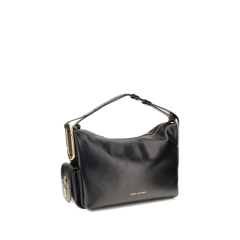 Black calf leather bos taurus shoulder bag-null