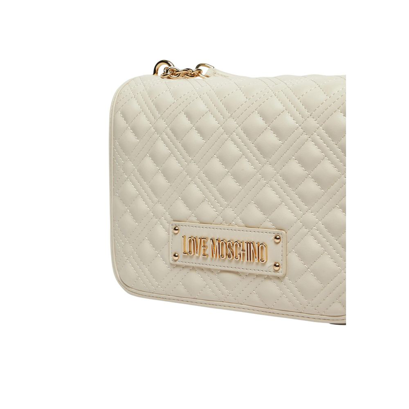Beige polyethylene handbag-null