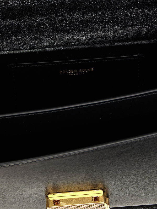 Black cowhide handbag-null