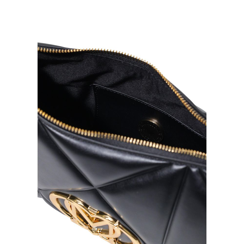 Black polyethylene handbag-null