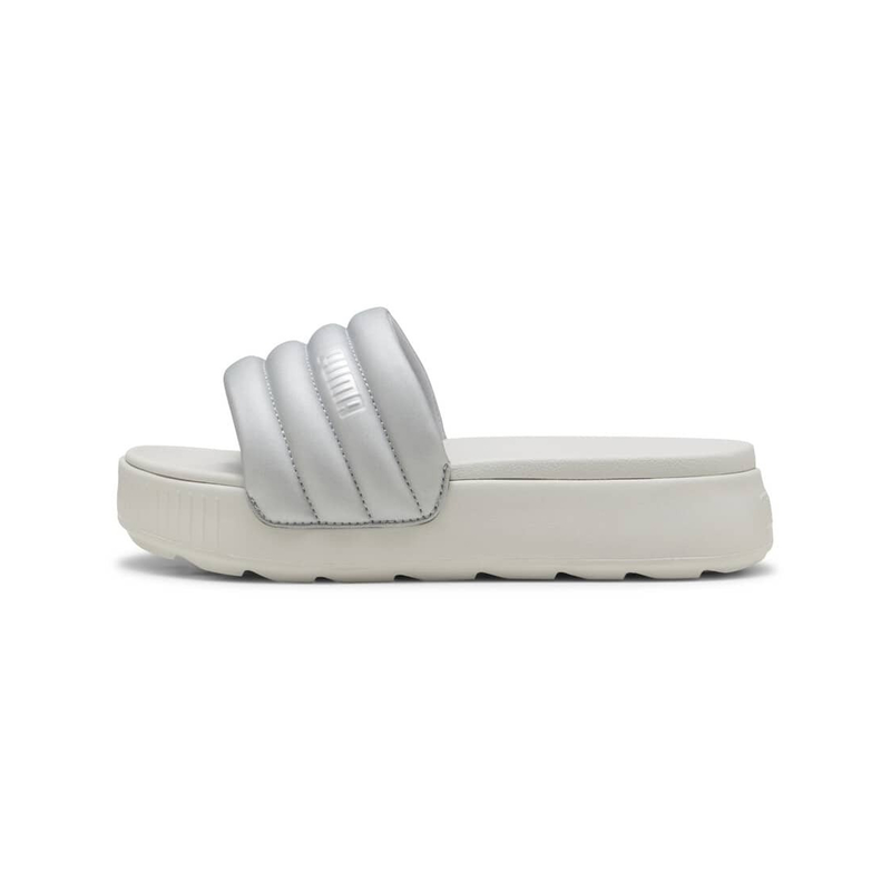 Product image: Puma karmen puffy aqua metallics slides 01-null