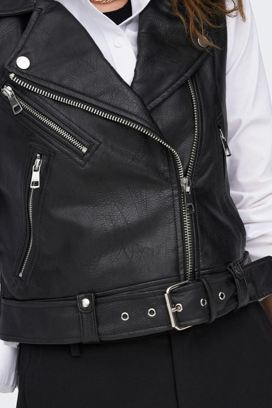 Product image: Only vera faux leather waistcoat-null