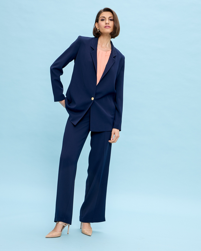 Blazer jacket crepe-null