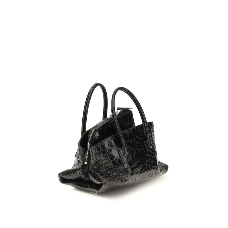 Black calf leather bos taurus handbag-null