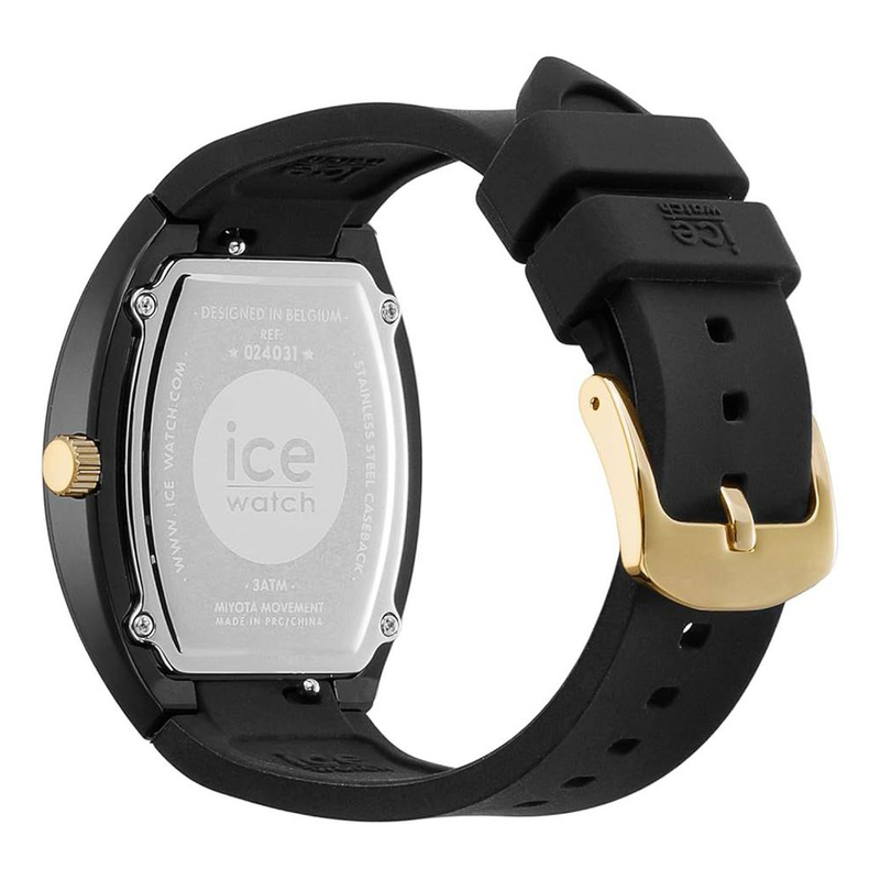 Black synthetic dress watch-null