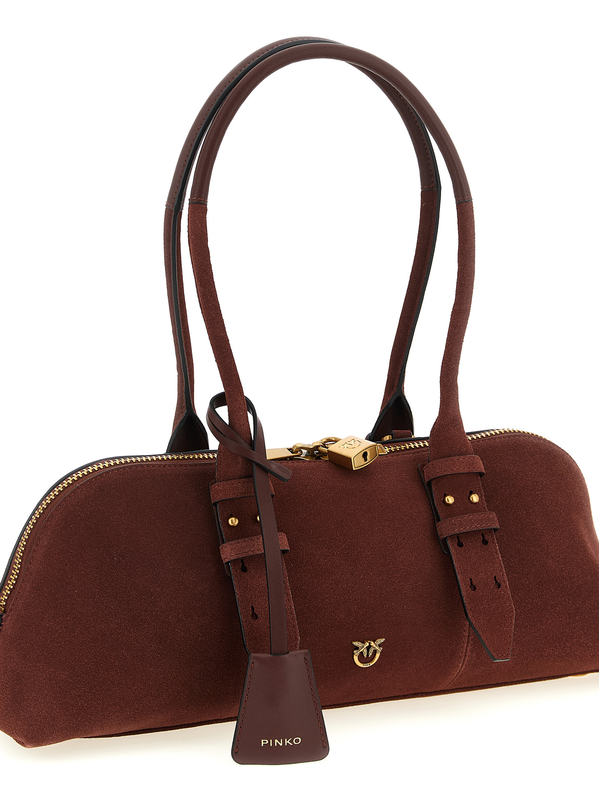 Bordeaux cowhide shoulder bag-null