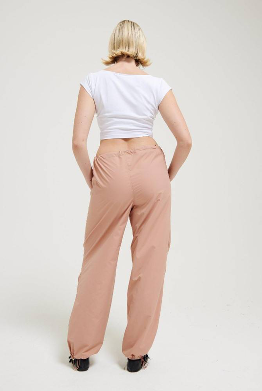 Product image: Ayla leg diamante logo parachute pants-null