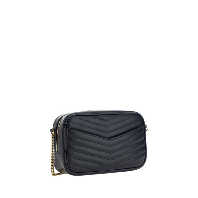 Black calf leather bos taurus shoulder bag-null