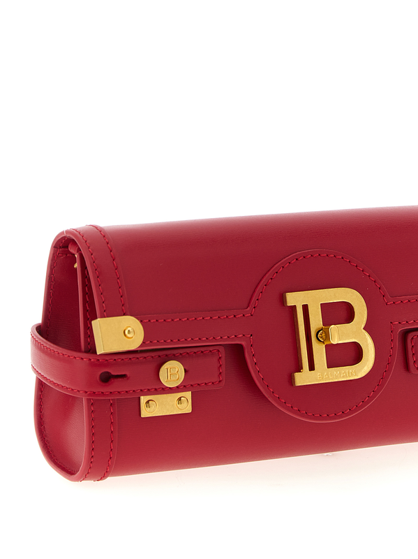 Fuchsia calfskin clutch bag-null