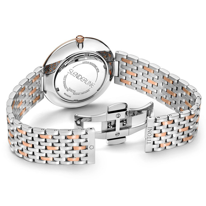 Gray stainless steel dress watch-null