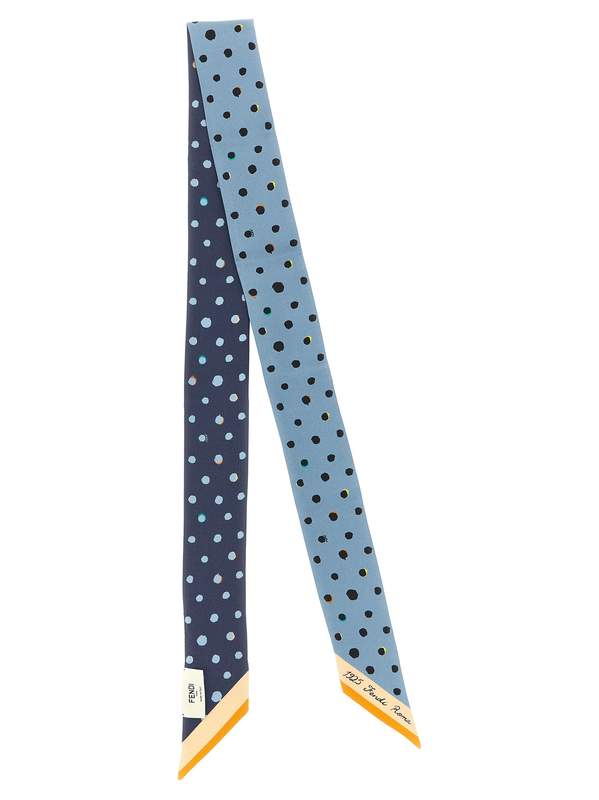 Multicolor silk foulard-null