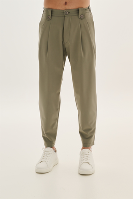 Pcoc loose fit double pleats trousers
