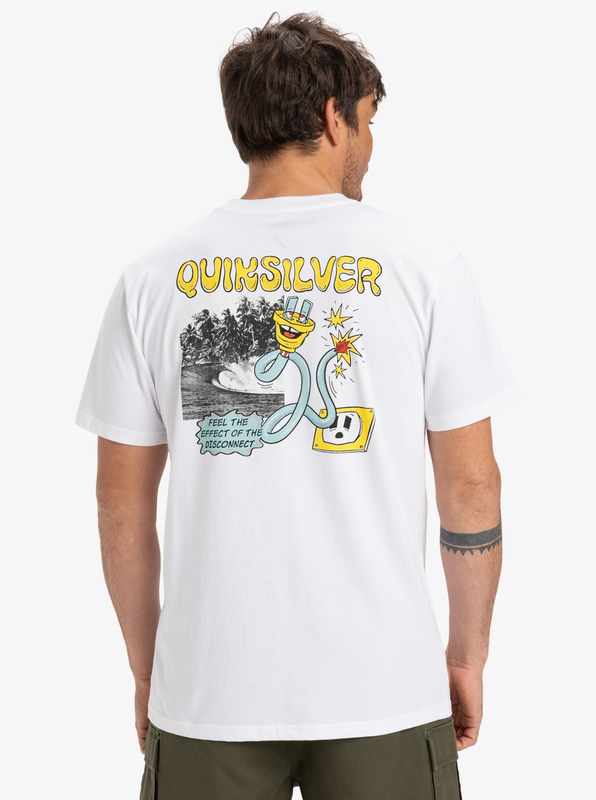 Quiksilver men's ev disconnect effects ss t-shirt-null