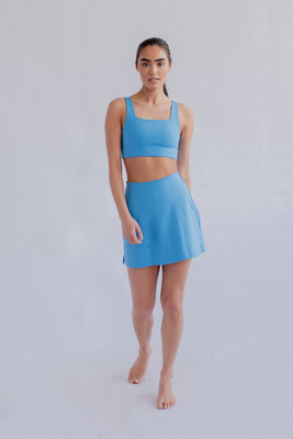Girlfriend collective tommy bra in haze, haze, medium