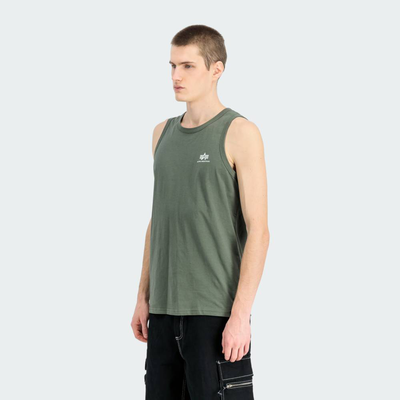 Small logo tank, Kkhaki, medium