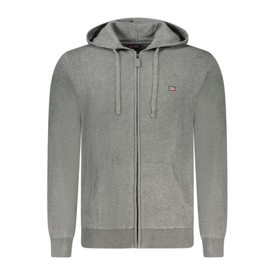 Grigio poliammide mens cardigan, Grey, medium