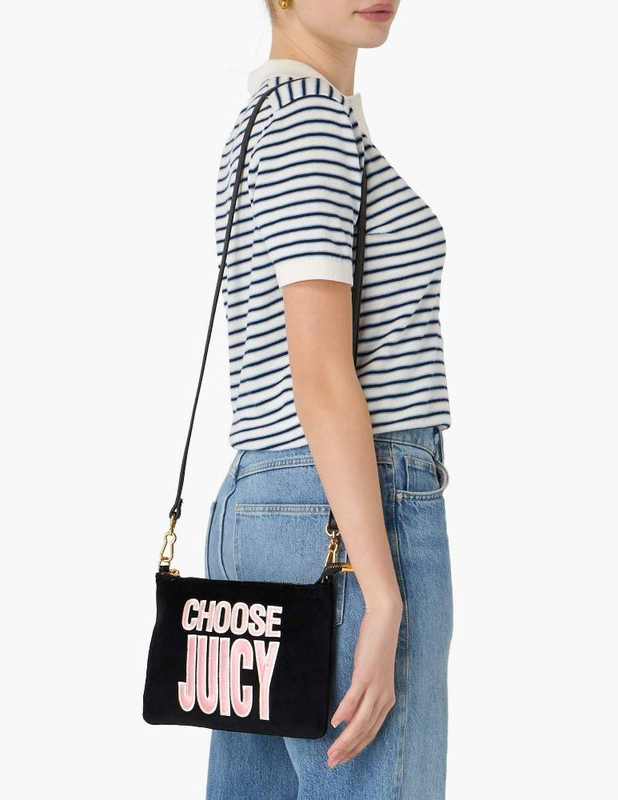 Juicy Couture ella velour flat pouch-null