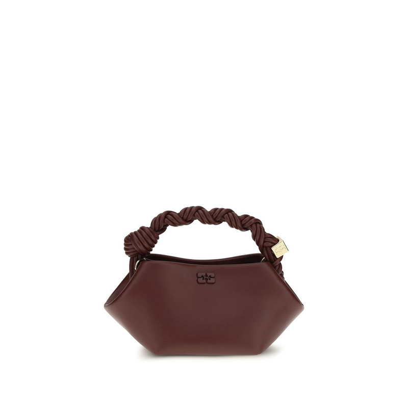 Bordeaux recycled leather handbag-null
