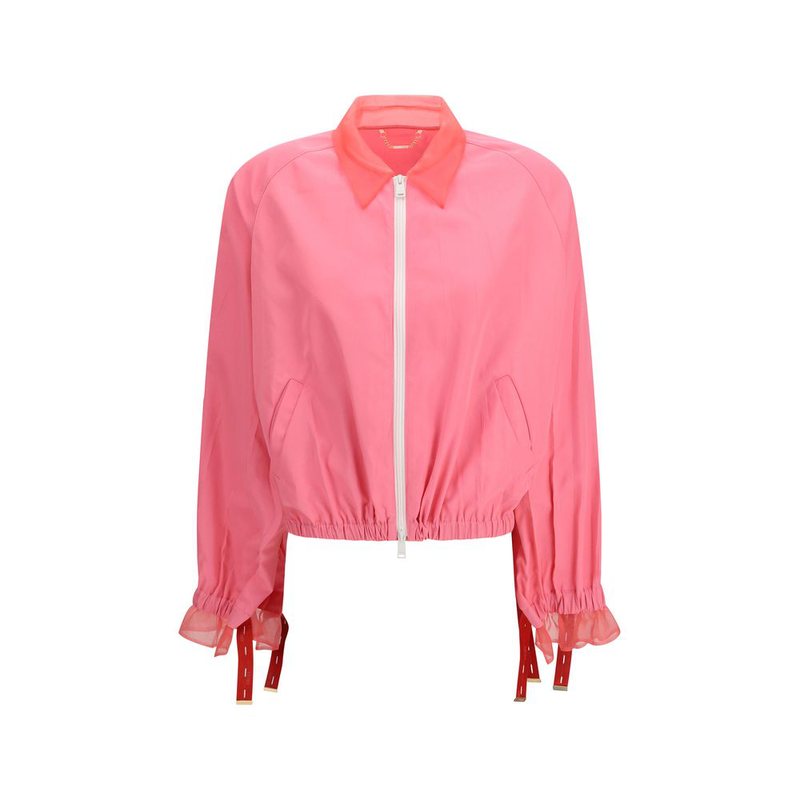Multicolor viscose bomber-null