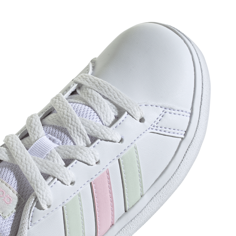 Adidas girl's grand court lifestyle tennis lace-up shoes image number null