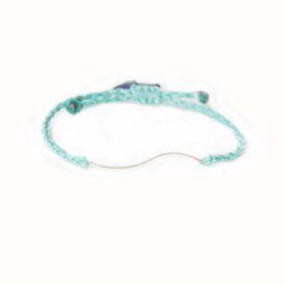 Gold sign 9k bracelet, Light Green, medium